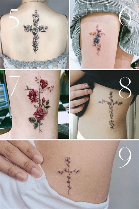 cross female tattoos